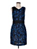 Matthew Williamson for Impulse 100% Polyester Graphic Blue Cocktail Dress Size 8 - photo 1