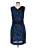 Matthew Williamson for Impulse 100% Polyester Graphic Blue Cocktail Dress Size 8 - photo 2