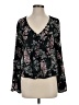 Cupcakes & Cashmere 100% Polyester Black Long Sleeve Blouse Size S - photo 1