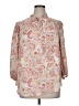 Carolina Belle 100% Polyester Paisley Ivory 3/4 Sleeve Blouse Size 1X - photo 1