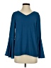 Valerie Stevens Blue Long Sleeve Blouse Size S - photo 1