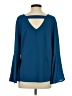 Valerie Stevens Blue Long Sleeve Blouse Size S - photo 2