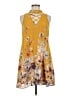 Blue Rain 100% Polyester Print Yellow Casual Dress Size M - photo 1