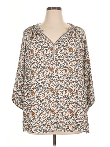 Max Studio 3/4 Sleeve Blouse (view 1)