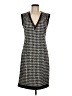 Assorted Brands Houndstooth Gray Cocktail Dress Size EU 38 / US 8 - photo 1