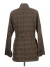 Etcetera Plaid Brown Coat Size 10 - photo 2
