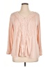 Style&Co Pink 3/4 Sleeve Blouse Size XL - photo 1
