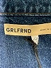 GRLFRND 100% Cotton Blue Denim Jacket Size XS - photo 6