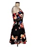 Unbranded Floral Black Cocktail Dress Size M (estimated) - photo 4