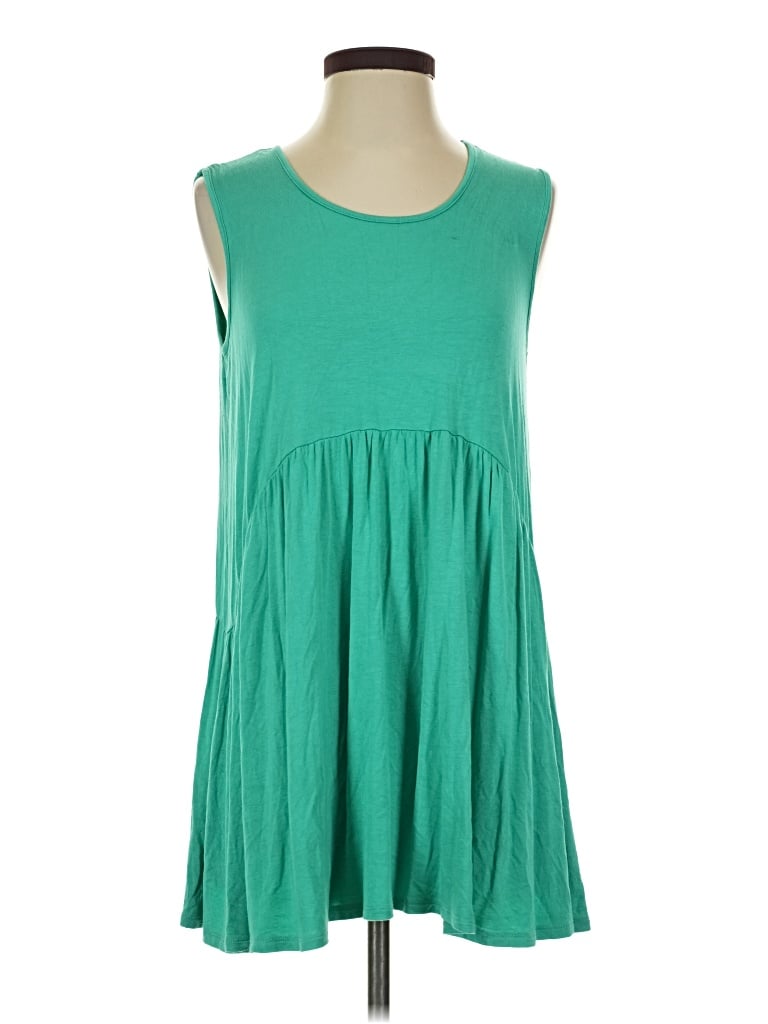Pre-owned Agnes & Dora Sleeveless Top Green Scoop Neck Tops