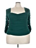 Torrid Teal 3/4 Sleeve Top Size 3X Plus (3) - photo 1