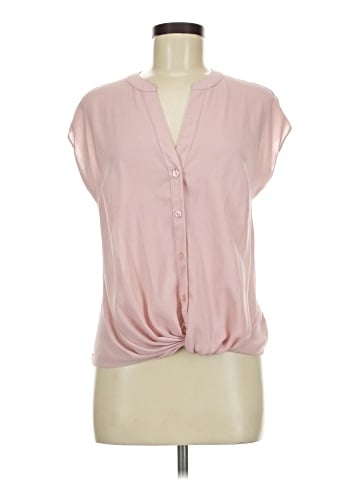 INC International Concepts Short Sleeve Blouse (view 1)