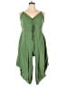 Cato Solid Green Romper Size XL (petite) - photo 1
