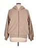 Splendid 100% Polyester Tan Zip Up Hoodie Size XL - photo 1