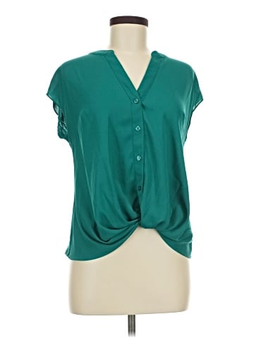 INC International Concepts Short Sleeve Blouse (view 1)