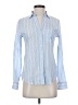 Gap 100% Cotton Stripes Blue Long Sleeve Button-Down Shirt Size XS - photo 1
