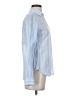 Gap 100% Cotton Stripes Blue Long Sleeve Button-Down Shirt Size XS - photo 4