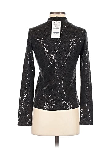 Zara W&B Collection Long Sleeve Top (view 2)