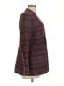 Ann Taylor Plaid Burgundy Blazer Size 10 - photo 4
