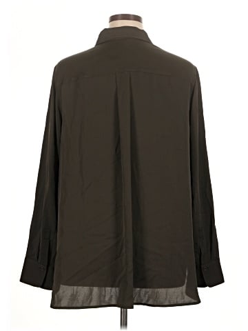 Vince. Long Sleeve Silk Top (view 2)
