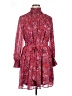 BCBGeneration 100% Polyester Paisley Burgundy Casual Dress Size 14 - photo 1