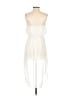 Double Zero 100% Polyester Ivory Cocktail Dress Size S - photo 2