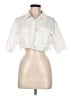 Shein White Short Sleeve Blouse Size 6 - photo 1