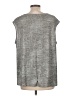 Calvin Klein Metallic Silver Sleeveless Blouse Size L (estimated) - photo 2
