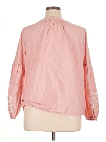 Caslon Long Sleeve Blouse (view 2)