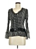 Robbie Bee 100% Polyester Black Long Sleeve Blouse Size M - photo 1