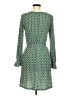 SJS Polka Dots Green Casual Dress Size M - photo 2