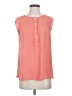 Ann Taylor LOFT 100% Polyester Orange Sleeveless Blouse Size S - photo 1