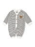 Bebe Stripes Ivory Long Sleeve Onesie Size 9-12 moEstimated - photo 1