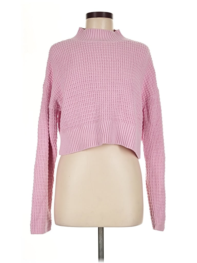 Pre-owned La Hearts Turtleneck Sweater In Pink