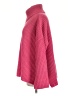 27 miles Solid Pink Wool Pullover Sweater Size L - photo 5