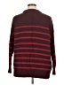Ann Taylor LOFT Stripes Burgundy Pullover Sweater Size XL - photo 2