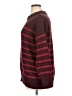 Ann Taylor LOFT Stripes Burgundy Pullover Sweater Size XL - photo 5