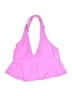 MYNAH Solid Pink Swimsuit Top Size L - photo 1