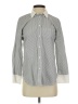 J.Crew Chevron-herringbone Gray Long Sleeve Button-Down Shirt Size 0 - photo 1
