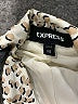 Express 100% Polyester Animal Print Ivory Blazer Size XXS - photo 6