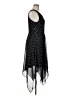 Elle Polka Dots Black Cocktail Dress Size XL - photo 4