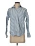 Everlane 100% Cotton Stripes Blue Long Sleeve Button-Down Shirt Size 2 - photo 1