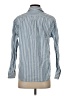 Everlane 100% Cotton Stripes Blue Long Sleeve Button-Down Shirt Size 2 - photo 2