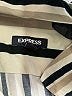 Express Stripes Ivory Short Sleeve Button-Down Shirt Size M - photo 7
