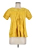 Deletta Yellow Short Sleeve Blouse Size M - photo 1