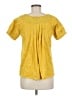 Deletta Yellow Short Sleeve Blouse Size M - photo 2