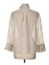Zara Stripes Ivory Long Sleeve Blouse Size L - photo 2