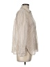 Zara Stripes Ivory Long Sleeve Blouse Size L - photo 4