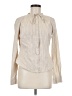 BCBGeneration Stripes Ivory Long Sleeve Blouse Size 8 - photo 1