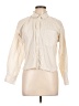 Ann Taylor LOFT Stripes Ivory Long Sleeve Blouse Size Lg Petite - photo 1